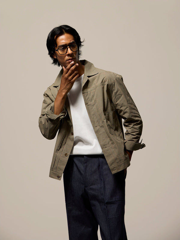G-JKT / BEIGE GUNCLUB CHECK
