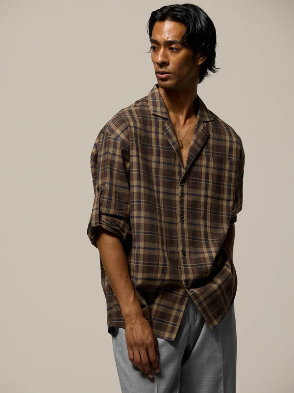 OPEN COLLAR SHIRT