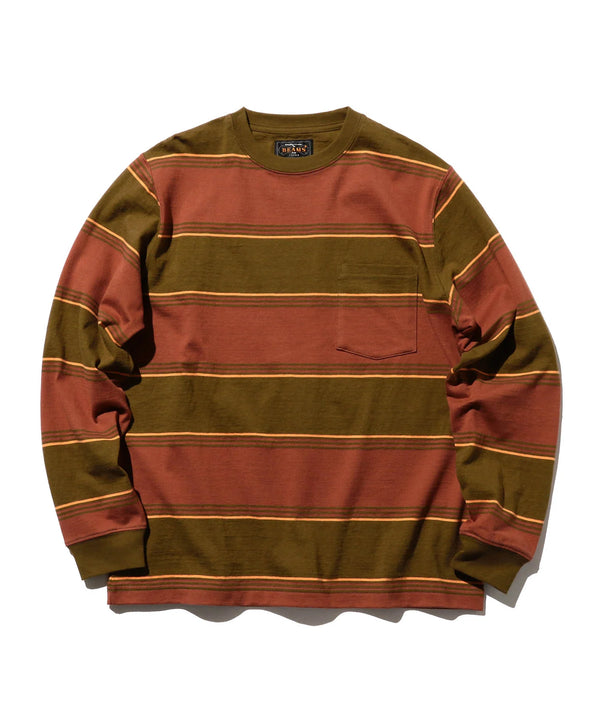 BEAMS PLUS / Pocket Tee Stripe